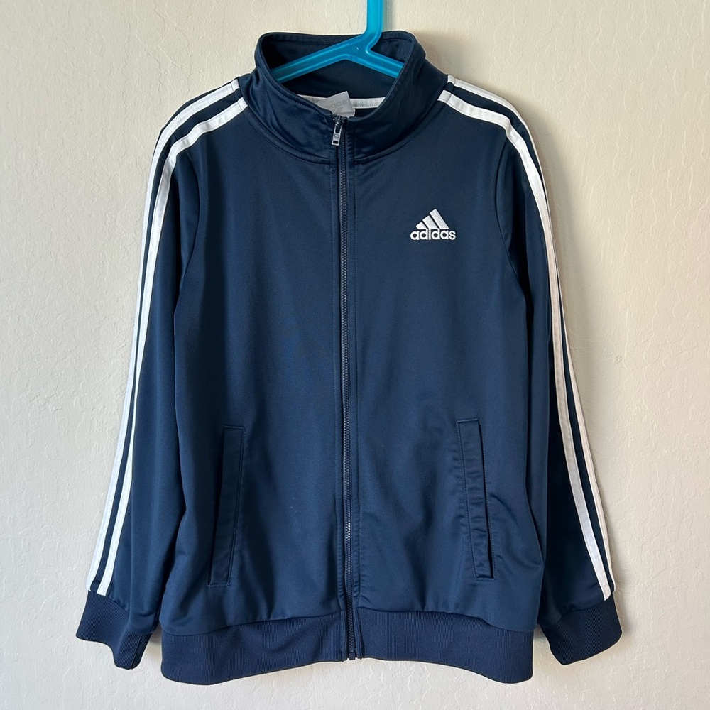 Adidas Kids Navy Blue Track Jacket